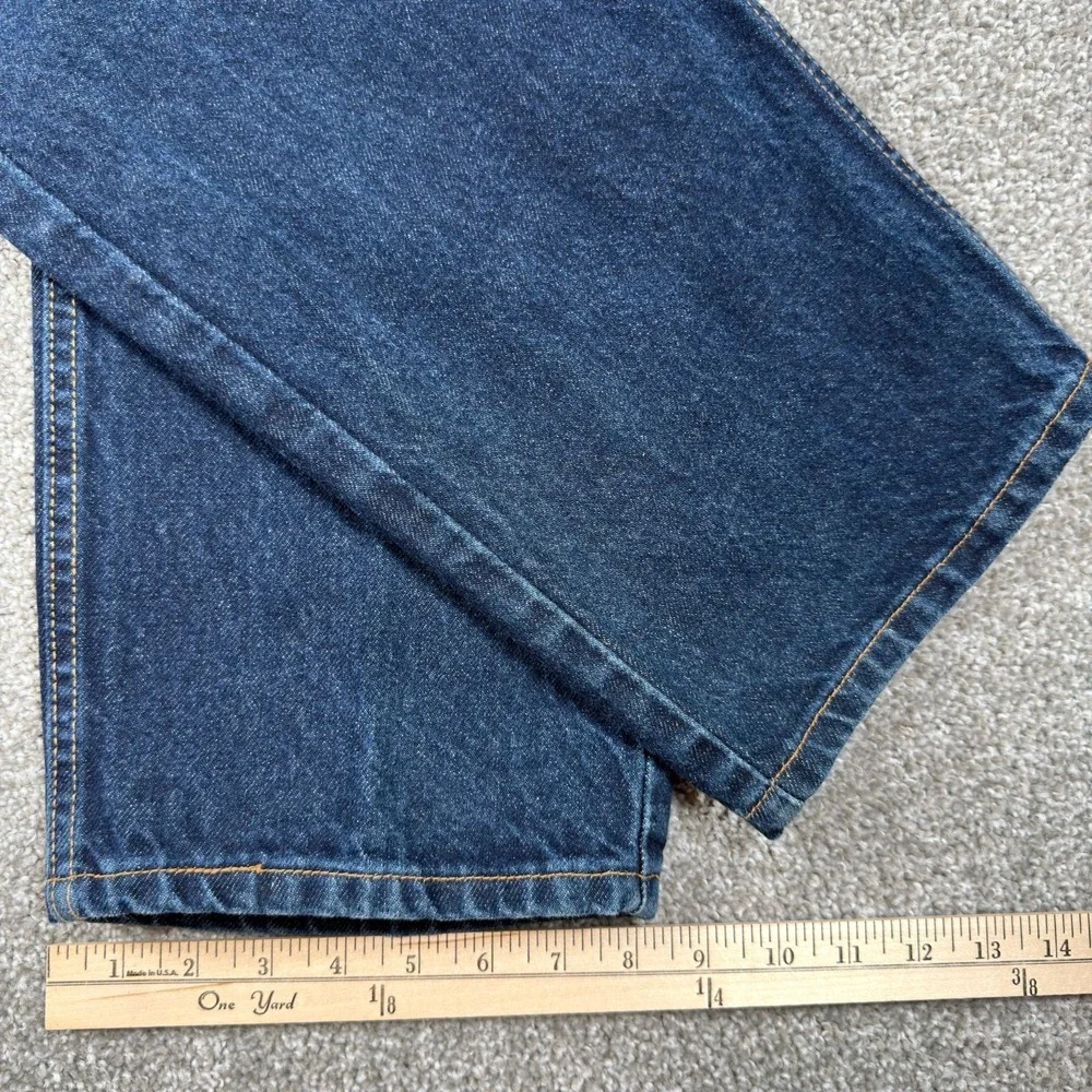 Vintage 2001 Levi's 505 Jeans 36x30 Made USA Y2K Dark Wash Denim